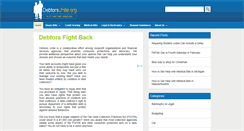 Desktop Screenshot of debtorsunite.org